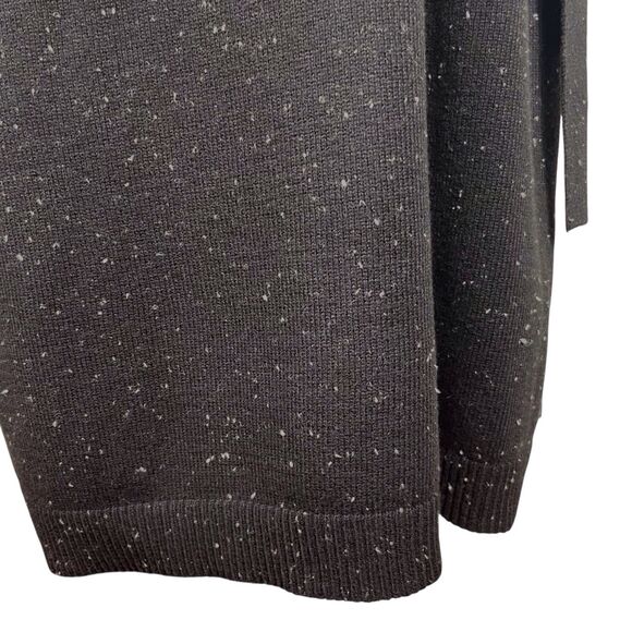 Talbots Side Tie Sweater Dress Black White Speckled Long Sleeve Size 1X - Picture 8 of 16